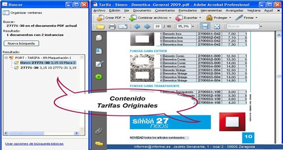 Tarifas Originales